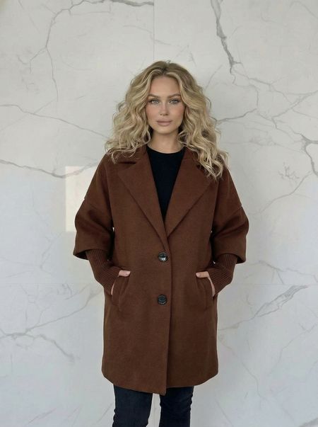 Kurtka klapy -czekolad